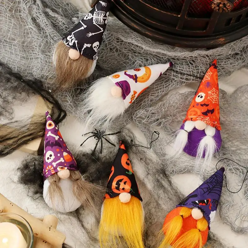 Halloween Tree Ornaments Gnome Ornaments Non Woven Collectible Figurines Collectible Dolls Halloween Ornaments For Bookshelf