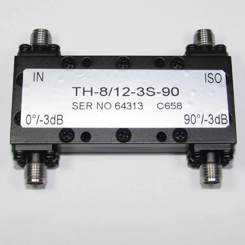 TH-8/12-3-90 8-12GHz 30W Microwave 90 Degree 3dB Bridge Coupler