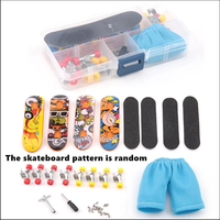 Finger Skateboard Plastic Mini Finger Skating Board Deck Table Sport Game DIY Fingerboard Skateboard Gifts for Adults Kids
