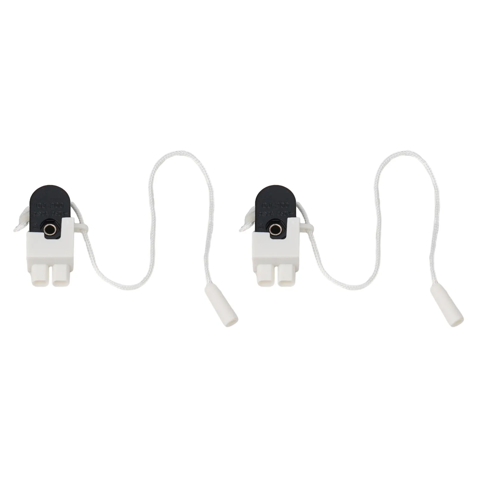 Cord-operated Switch Pull Switch White&Black 2pcs Convenient To Install Copper And Plastic Easy For Pull Switch