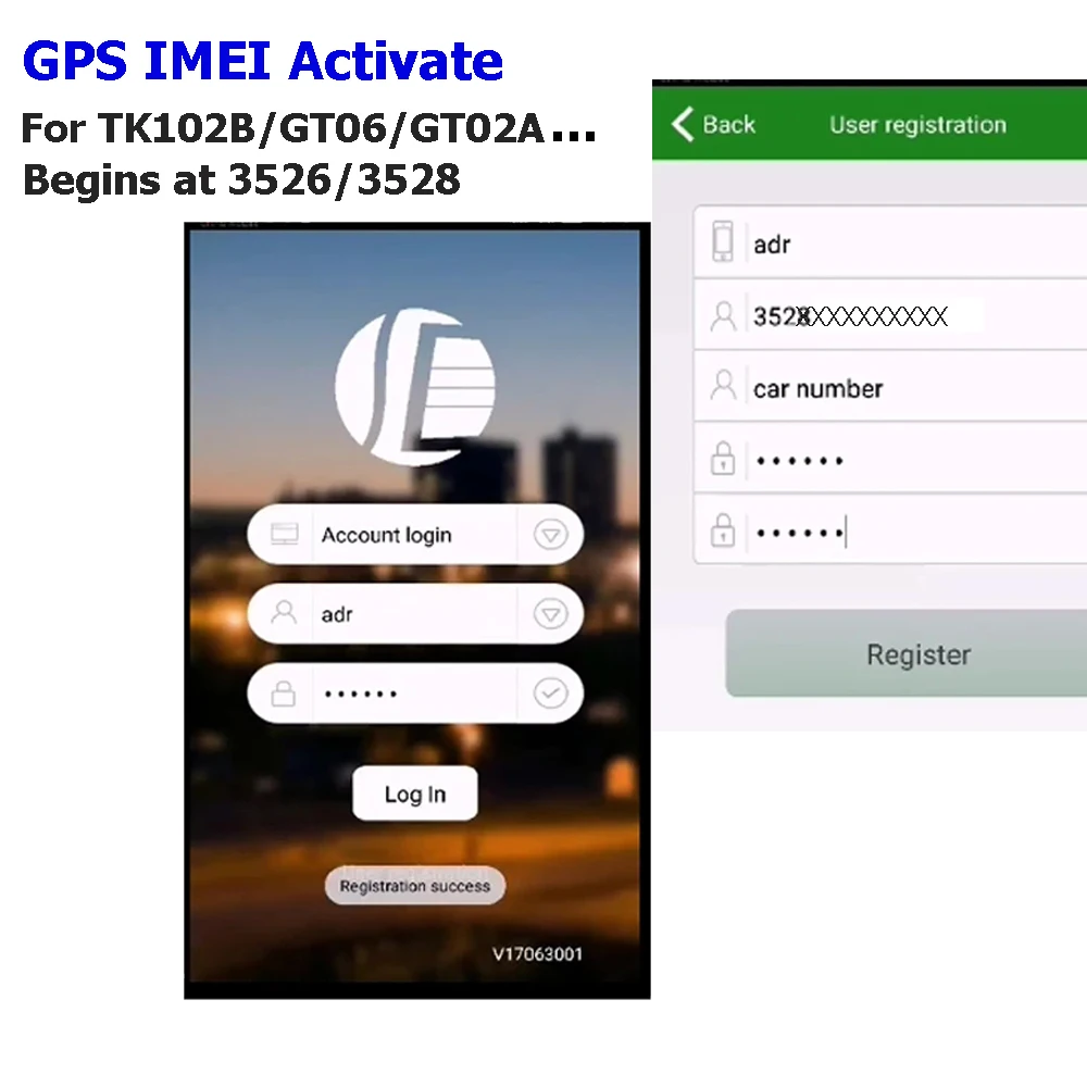 Dagps,imei,10年間の生涯装置,gt02,gt06,tk200,tk210,tk206,tk800,gps110com,3528/3526で動作