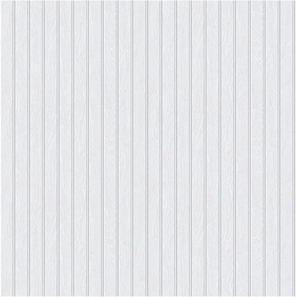 Flexible PVC Beadboard Wallpaper White Removable Peel and Stick Wallpaper Self Adhesive Wallpaper Room Interior Refit