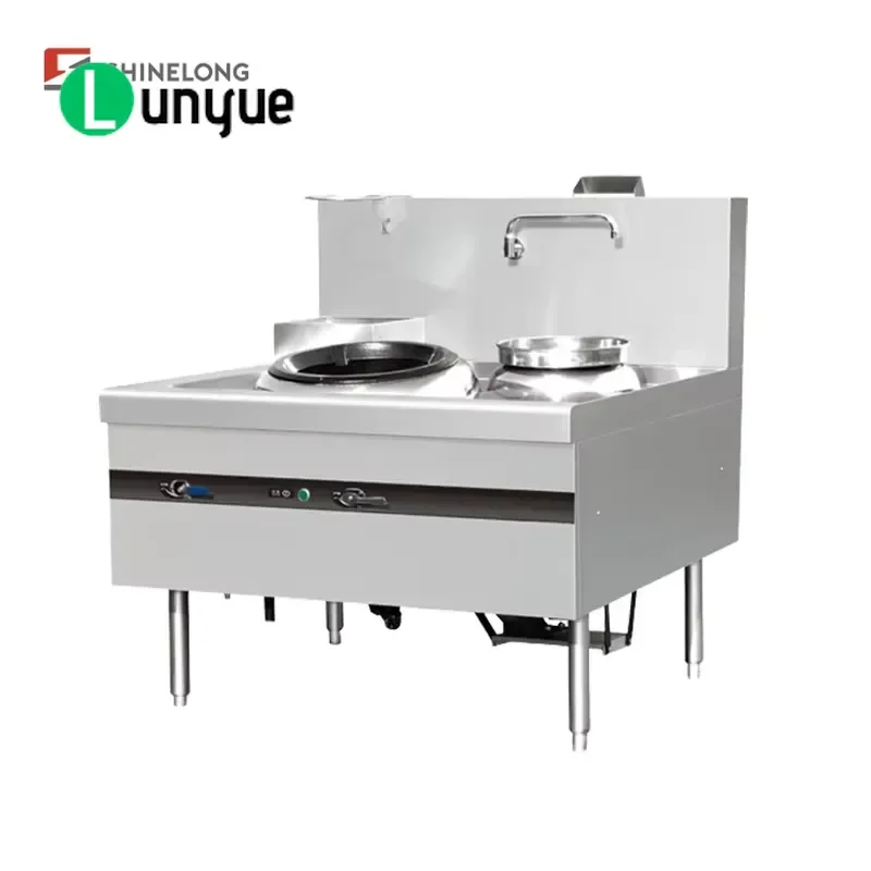 Commercial Gas Wok Stove High Power Chinese Kitchen Burner Heavy Duty Stainless Steel Restaurant Hotel Cooking Equipment