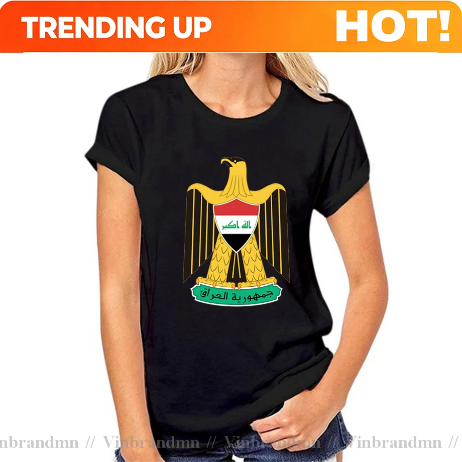 Republic of Iraq Iraqi women t shirt fashion 2021 jerseys nation team 100% cotton t-shirts sporting clothing tees country IRQ