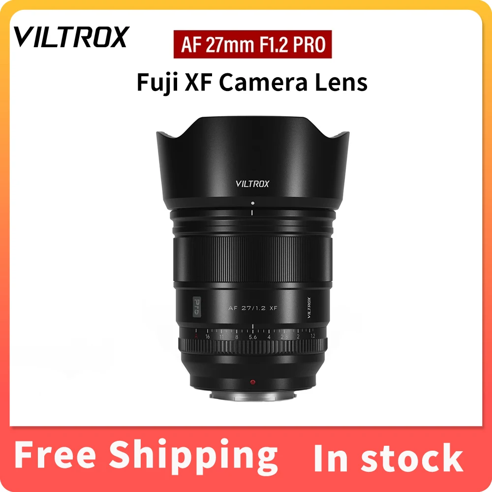 

VILTROX 27mm F1.2 Pro For Fuji XF Camera Lens Ultra Large Aperture APS-C Prime Lens Designed For FUJIFILM X Mount Cameras X-T5