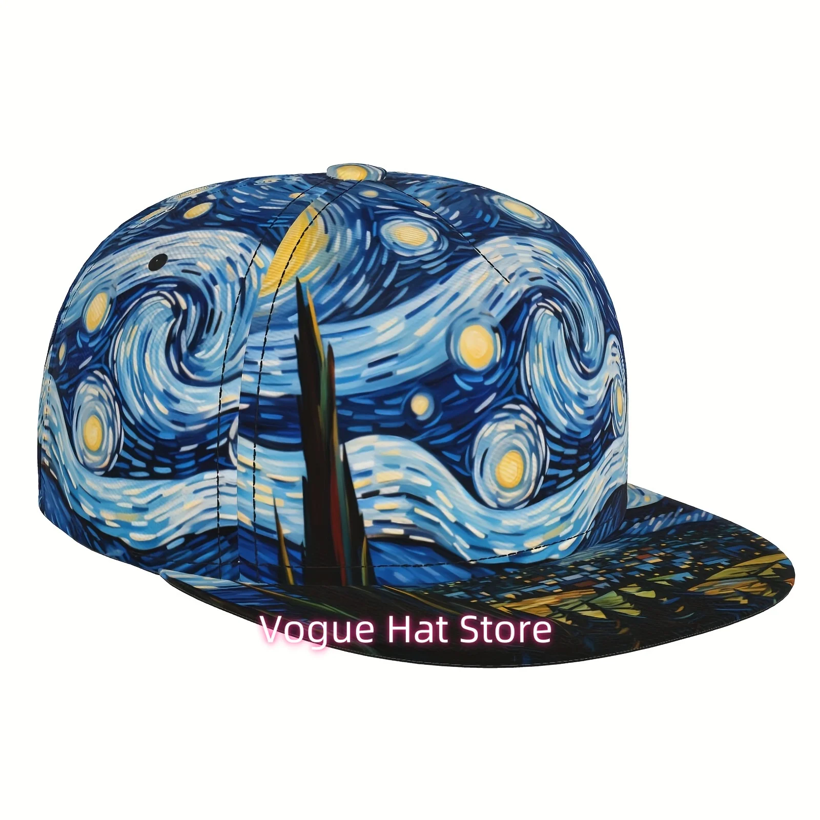 Unisex Baseball Cap Designed for Both Men And Women, Featuring Colorful Abstract Art in a Hip Hop Street Style. This Adjustable