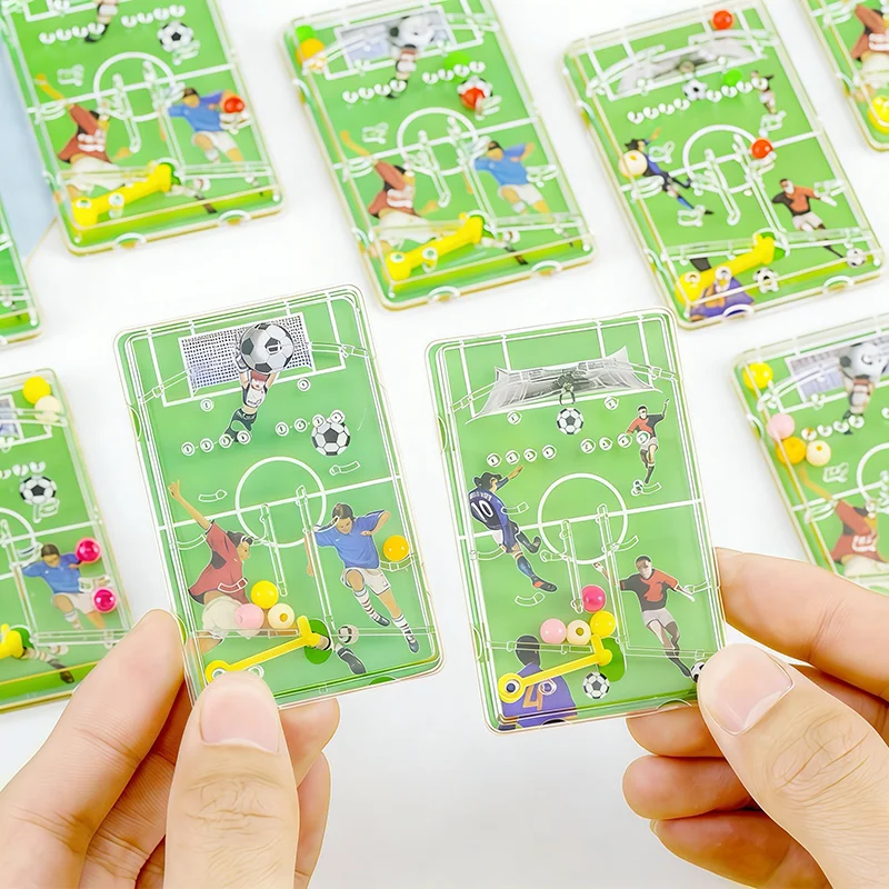 5/10/20/30pcs Soccer Maze Pinball Game Toys for Kids Boys Birthday Party Favors Soccer Sport Theme Party Gifts Classroom Prizes