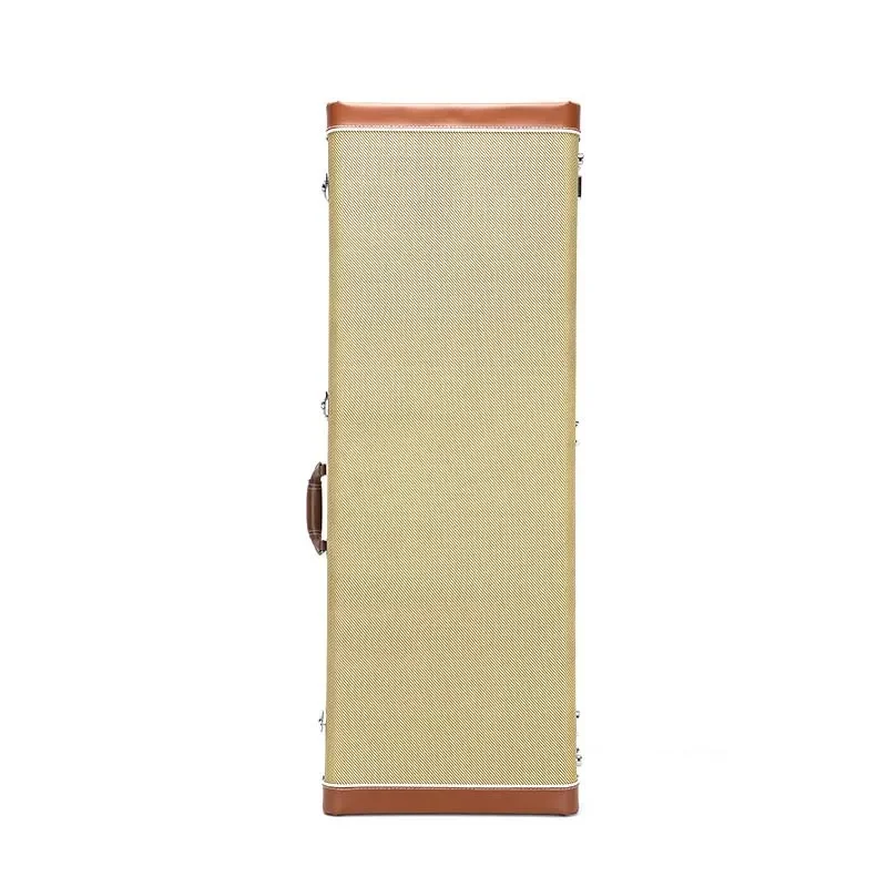 Wholesale Electric Guitar Square Case Moisture Proof Compression Resistant Checkable Single ST Universal Wooden Leather Box