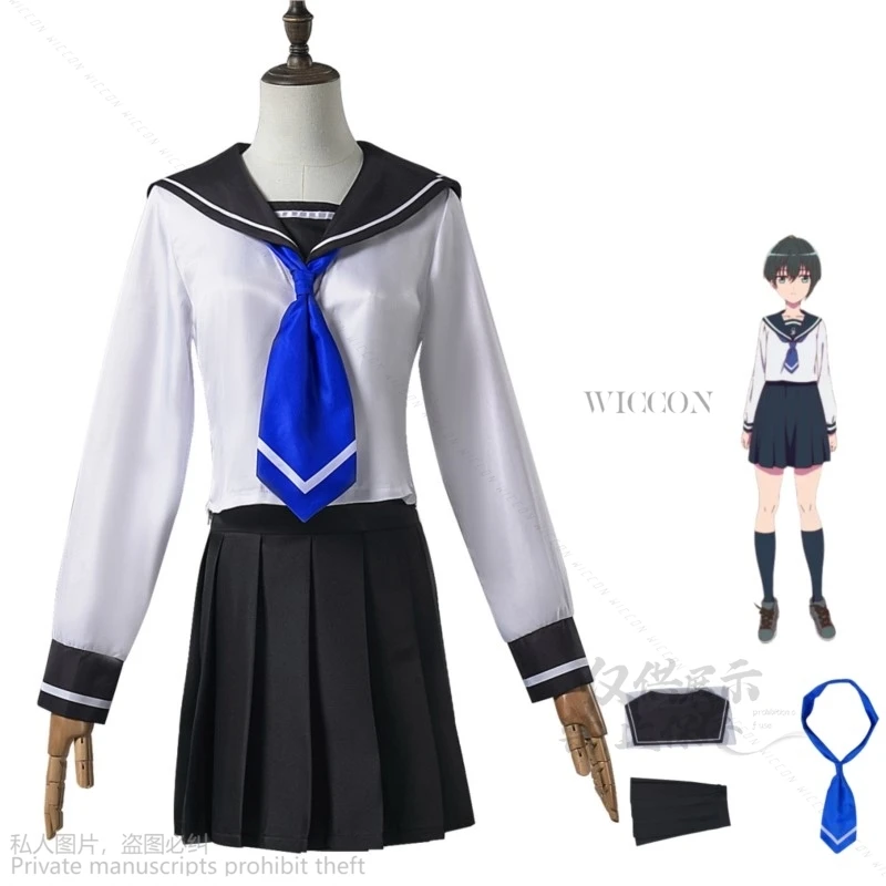 2024 New Anime Narenare -Cheer For You!- Obunai Suzuha Cosplay Costume Japanese  School Uniform Skirt Woman Lovely Campus Suit