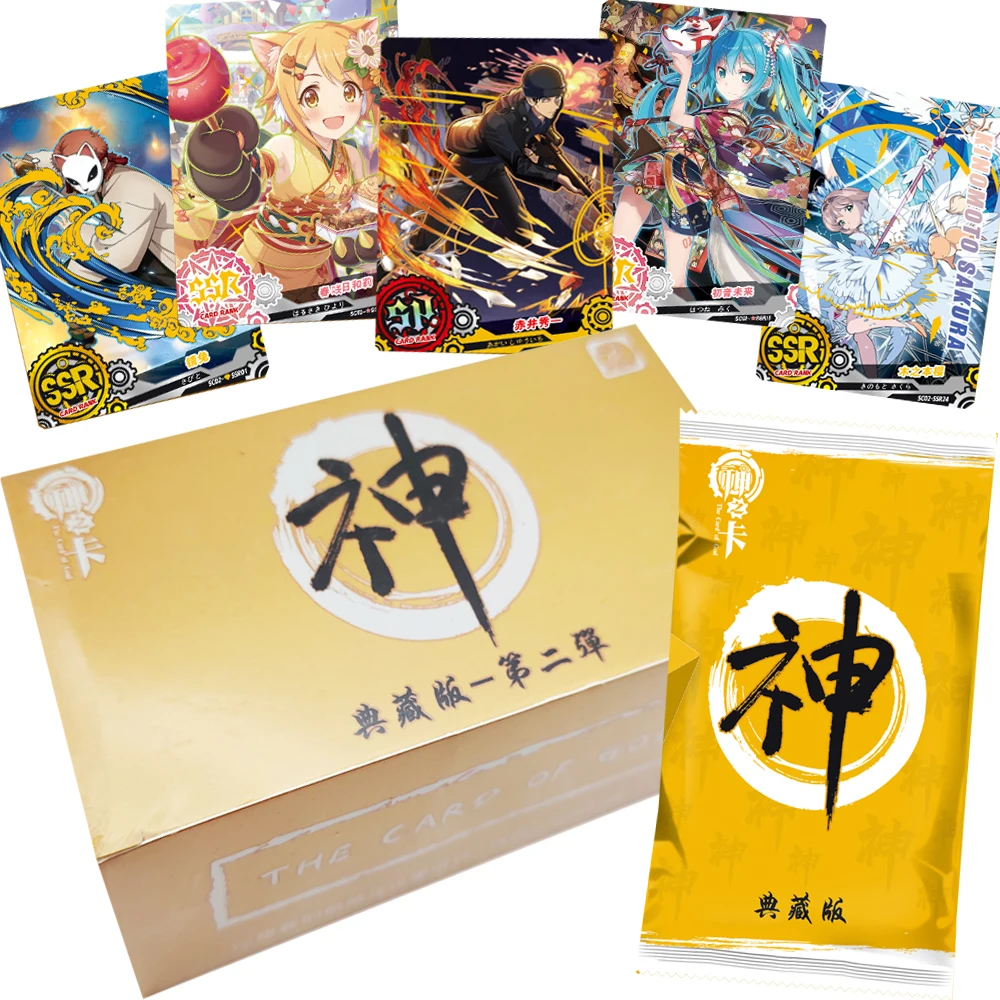 

Anime The Card of God Collection Cards Visual Feast Gorgeous Adventure Characters Cool and Exquisite Flash Cards Children Gifts