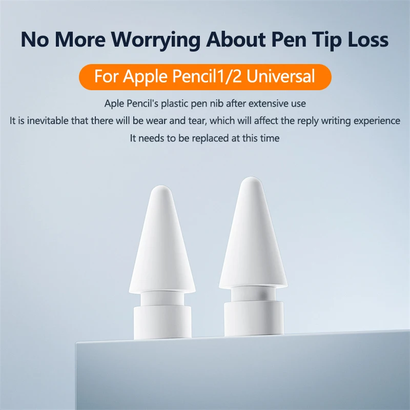 Replacement Pencil Tips for Apple Pencil 1st 2nd Generation iPencil Smooth Spare Nibs for iPad Pro Apple Pencil 2 Fine Nib 20Pcs