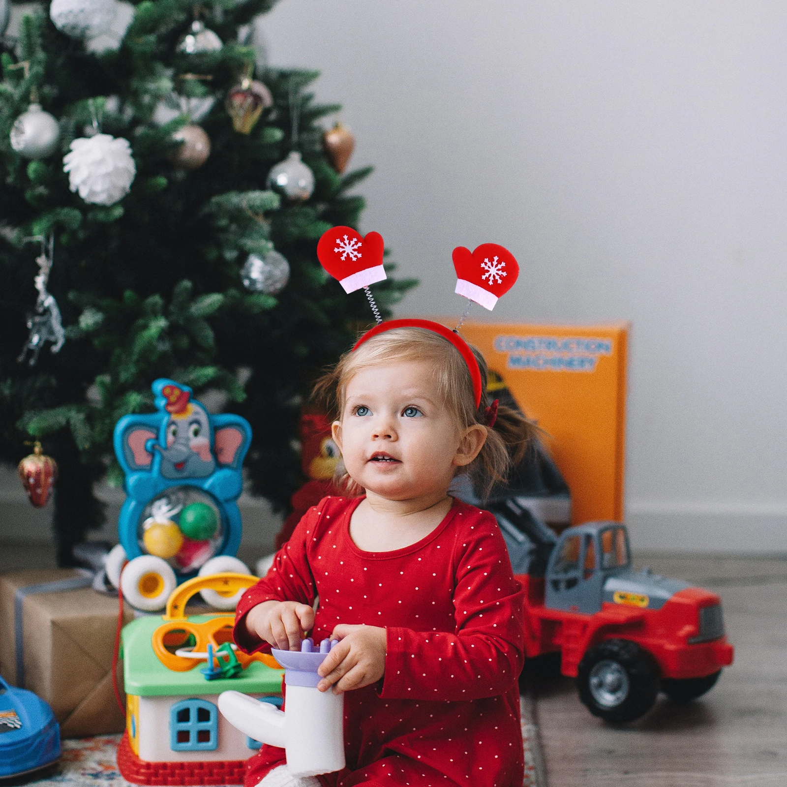 

6pcs Christmas Headbands Santa Reindeer Antlers Hairband Party Accessory Festival Costume Dance Masquerade Night Cheer