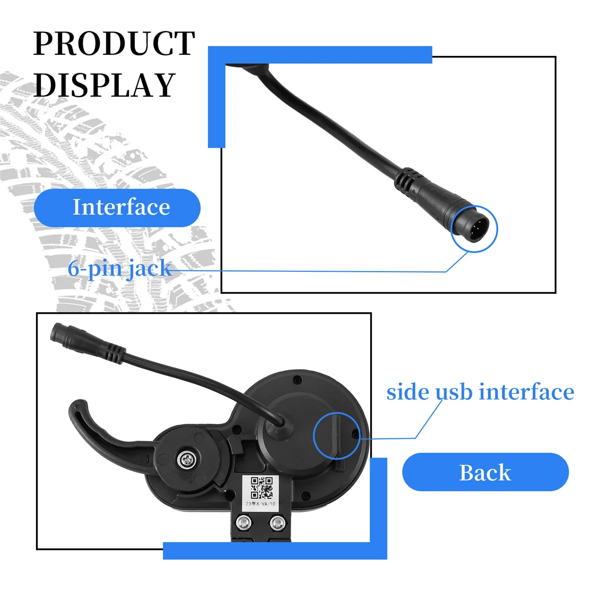 

【Lowest-Price!】LIVIAE 36V-48V 350W Motor Brushless Controller LCD Display Panel Thumb Throttle Electric Bicycles Scooter
