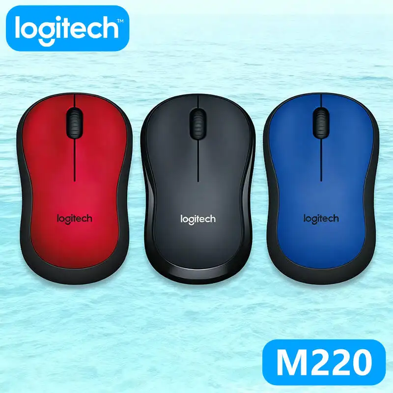 

Logitech M220 Mouse - Wireless Silent, 2.4GHz Connection, Ergonomic Design, Long Battery Life, Laptop/PC Compatible