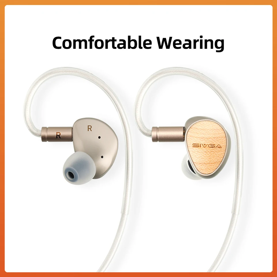 SIVGA Que 10mm Beryllium Plated Diaphragm Dynamic Driver Earphones