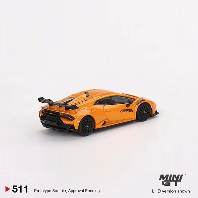 ミニgt-合金スポーツ車両モデル、ハークランへ、arancio Borealis、lhdオレンジ、1:64