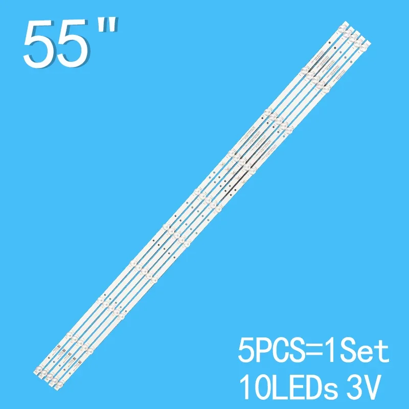 

LED Backlight strip 10 LAMP For Sanyo 55"TV 55CE1810D2 55BS3700 55S3700 CNC J55U916 CRH-K55K6003030T0510L6C1 JL.D55051330-114BC