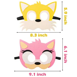 Kinderschallmaske, Dragon Ball Z, Halloween Superhelden -Masken, Weihnachts- und Geburtstagsfeier, Mario Cosplay Mask 8 Hauptverkaufsfreunde von Sonic - №2