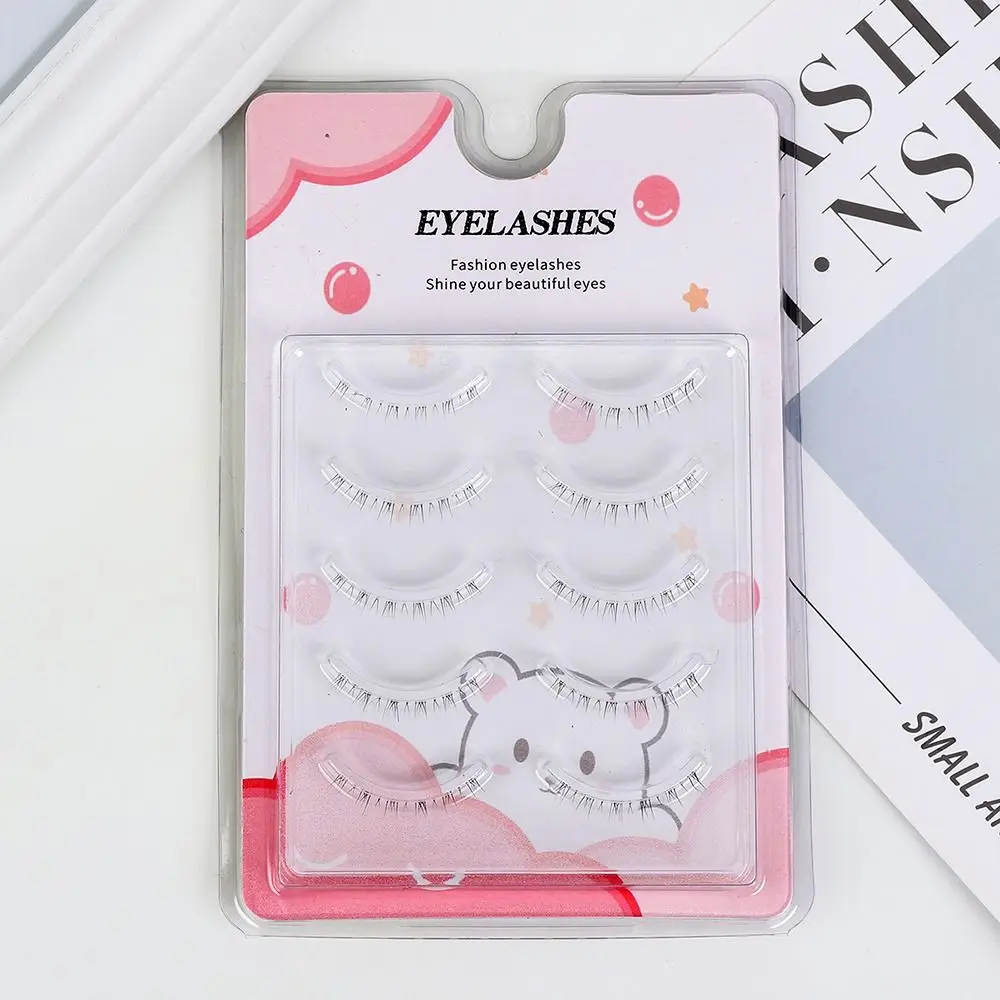 Stems Wispy Eyelashes Extension Enlarge Eyes Women Makeup Tool Full-strip Eye Lashes Lower False Eyelashes Bottom Mink Lashes