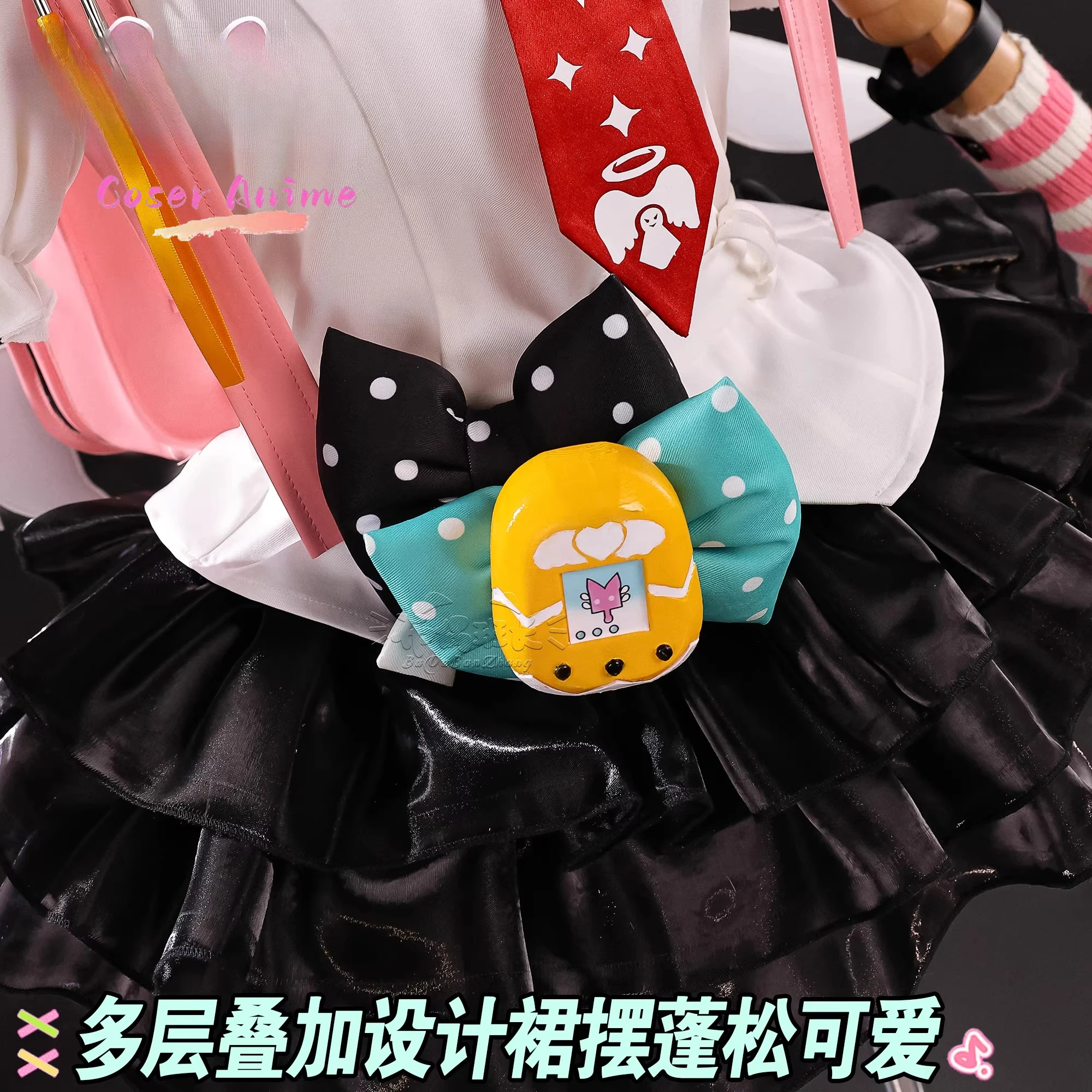 Zenless Zone Zero Virtual Idol Chika Remi Delusional Angel Cosplay Costume Uniform Halloween Party Props for Men and Women view 3