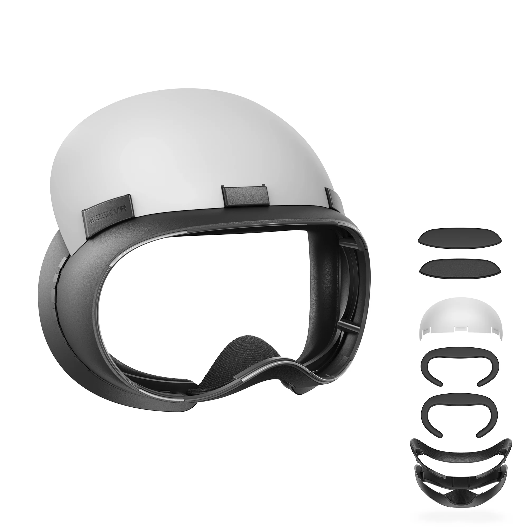 حزام رأس الوجه المعياري GEEKVR لجهاز Apple Vision Pro (ختم الضوء البديل الأول في العالم)