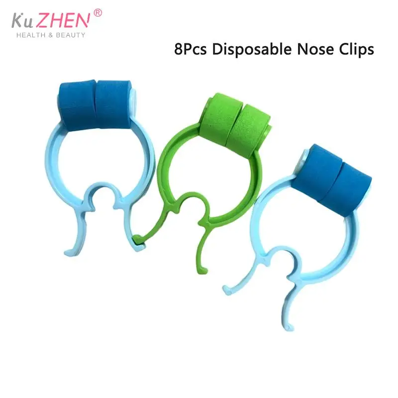 8Pcs/lot Disposable Nose Clip Spirometric Training Breathing Exercises Lung Function Tests Health Care Stop Nosebleed Nasal Clip