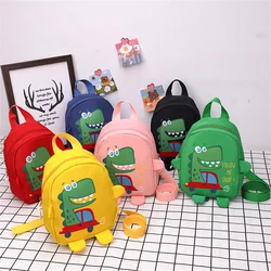 Mochila anti-perdida para crianças, saco de dinossauro bonito para jardim de infância, pré-escolar, viagens ao ar livre, meninos e meninas