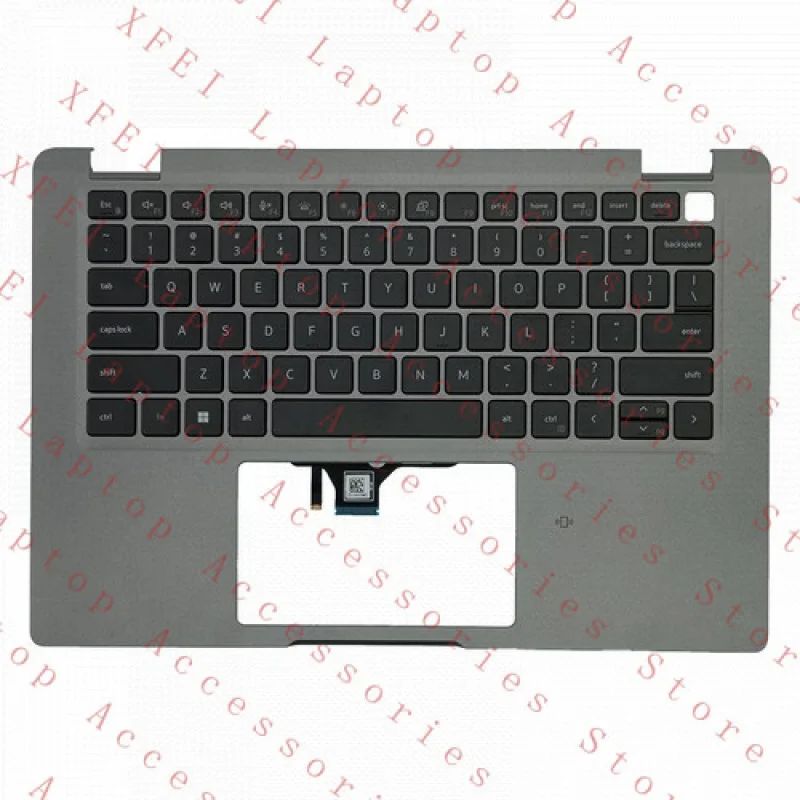 

F 00748G 0748G For Dell Latitude 5330 E5330 Plamrest w/ backlit keyboard silver