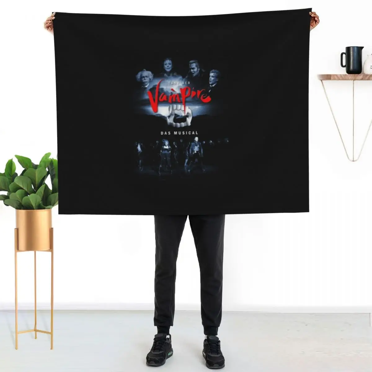 

tanz der vampire Throw Blanket Fade Resistant Durable Throw Blanket