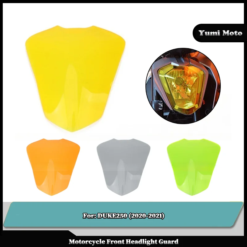 

Акриловая передняя фара мотоцикла, защита объектива головного света, защита для KTM DUKE 250 250 DUKE 2020-2021