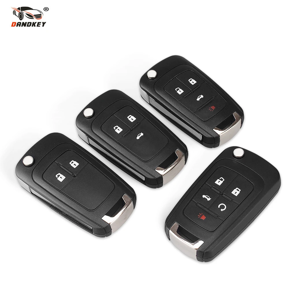 

Dandkey 20x Flip Folding Remote Key Shell For Chevrolet Cruze Epica Lova Camaro Impala Aveo Key With HU100 Blade 2/3/4/5 Buttons