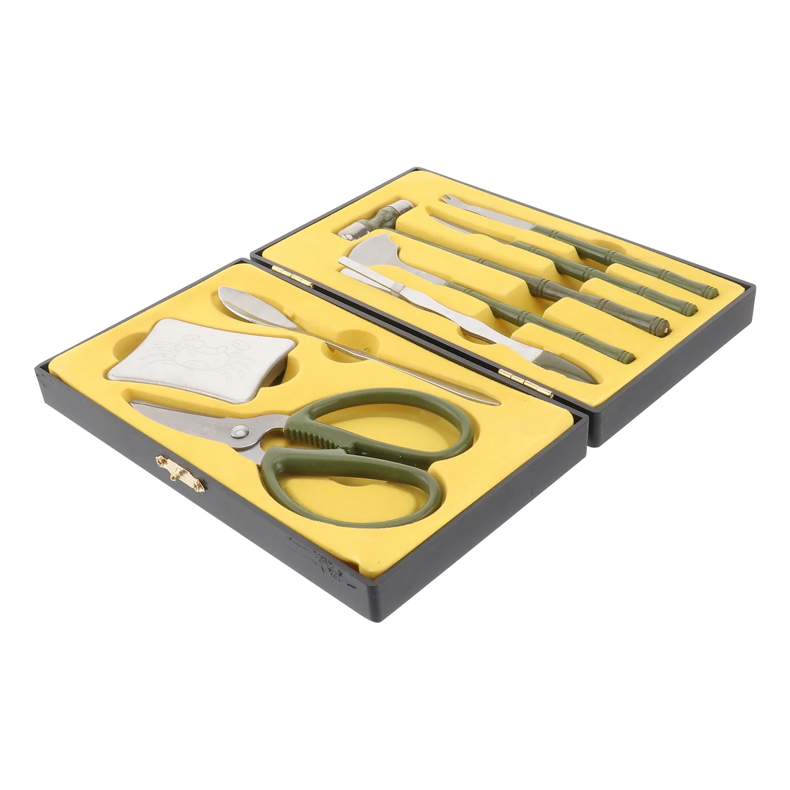 

8pcs Crab Eating Tools Set Stainless Steel For Lobster Oyster Shrimp Seafood Crackers Kitchen Gadgets Crab Scissor Fork Clamp