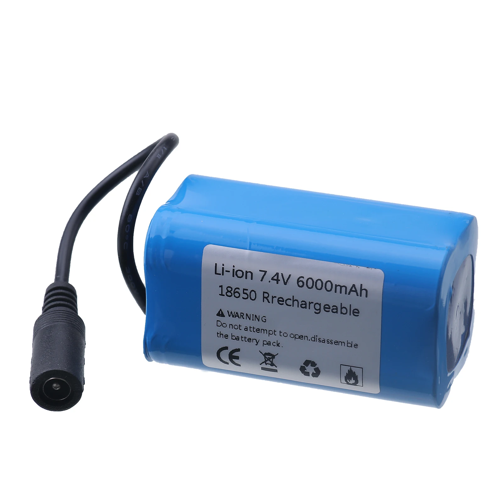 7.4V 6000mAh Rc Boat Battery + Charger For T188 T888 2011-5 Remote Control Fishing Bait Boat Fishing Feeder Battery Parts