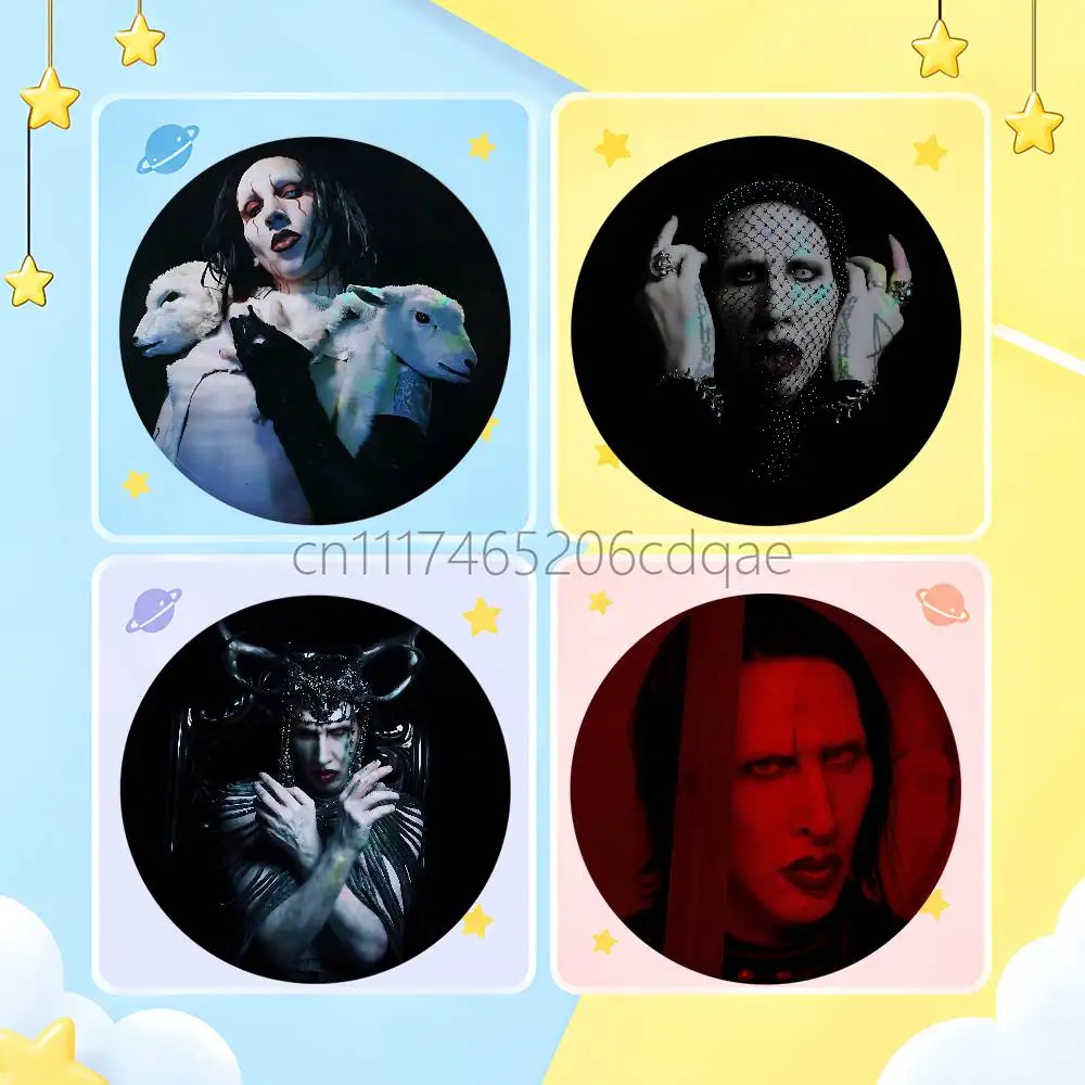FOR Marilyn Manson Badges Button Round Creative Pin Brooch Badge Bag Decor Accessories Fans Collect Friends Gifts
