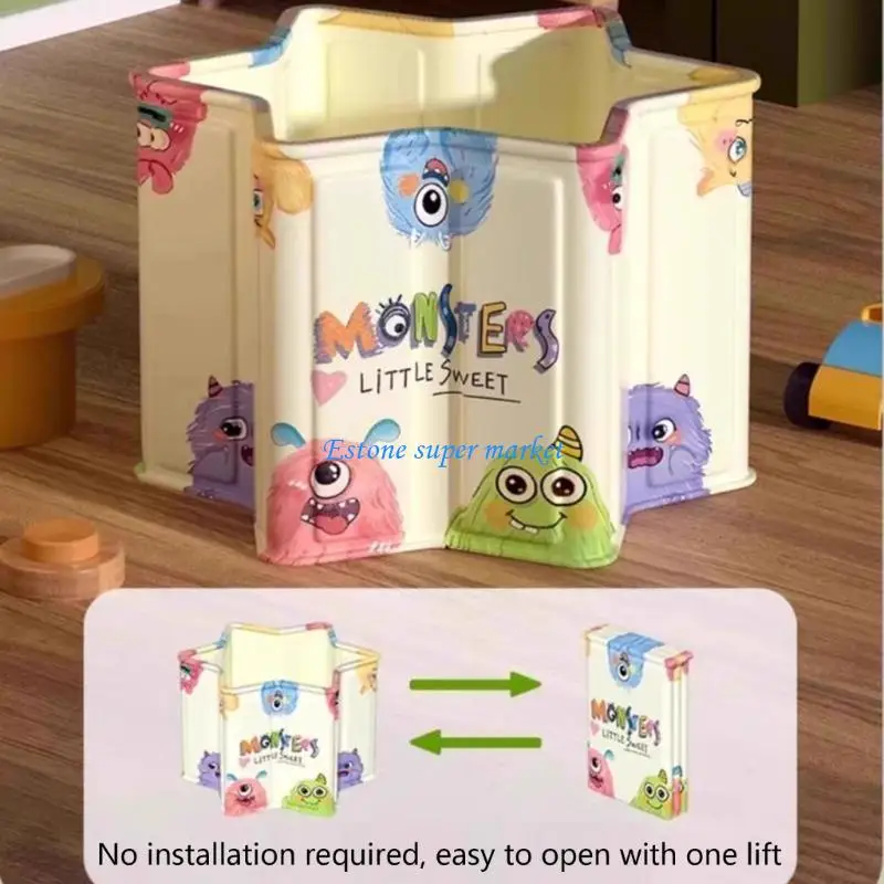 Immagine 3: 090B Vasca da bagno pieghevole per bambini, modello cartone animato, vasca da bagno per doccia, portatile
