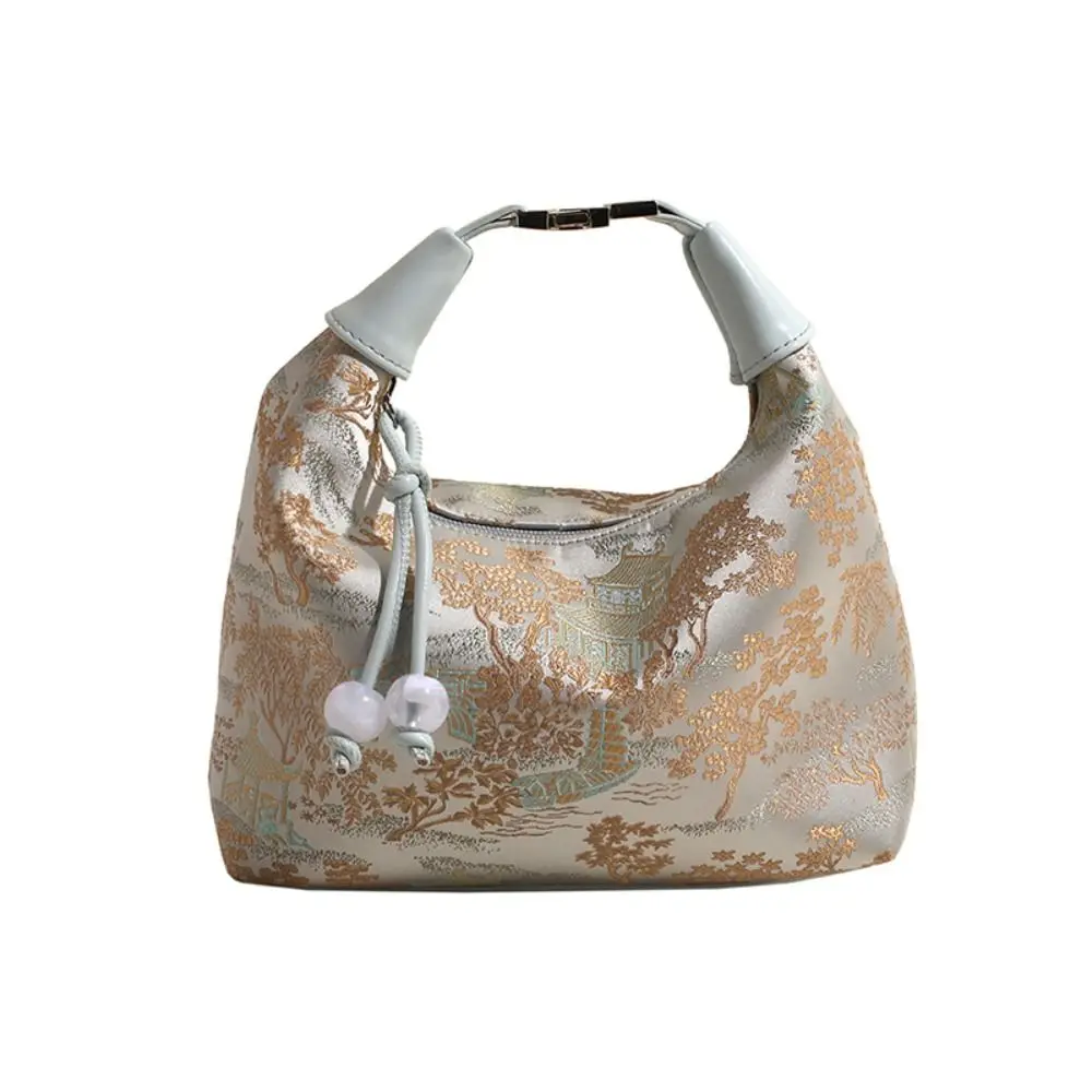 4 colores Bordado Bolso de Bolsas de Bolsas de Bolsas Chinas Peis para guisantes Ajustable Luxury Cheongsam Bolsa Trabajo