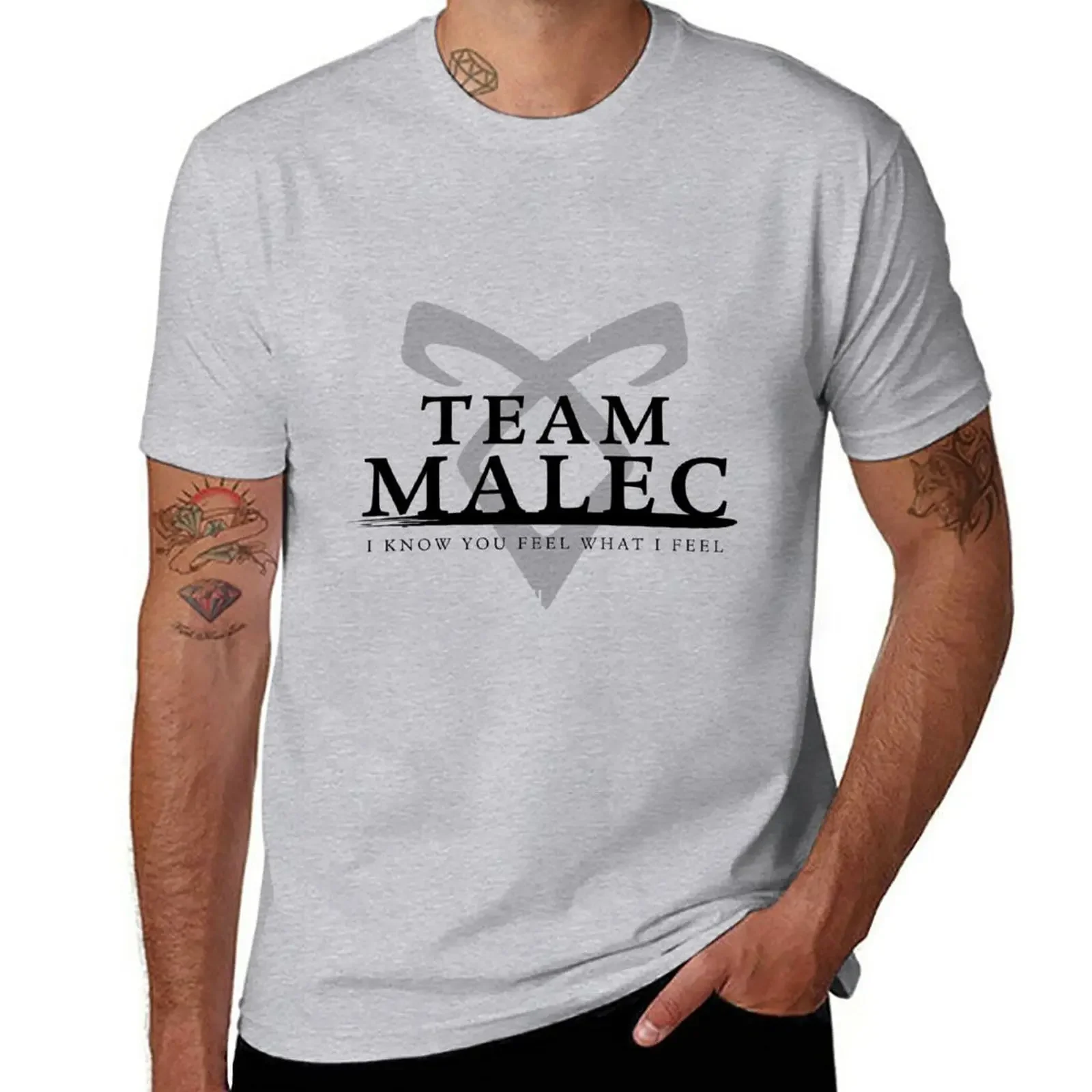 Shadowhunters - Team Malec T-Shirt oversized summer top Men's clothing