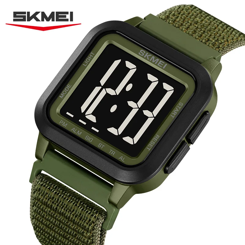 SKMEI 2691 Electronic Watch New Fashion Sports Big Digital Dial Digital Watch Waterproof Timing Alarm Clock Men's