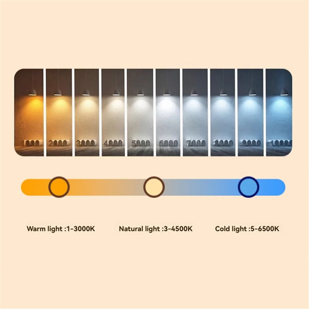 ABJZ 3W LED مصباح مكتبي مصباح طاولة خشبي يعمل بمنفذ USB - مصباح LED محمول بجانب السرير مع غطاء مطوي، 3 ألوان تعمل باللمس