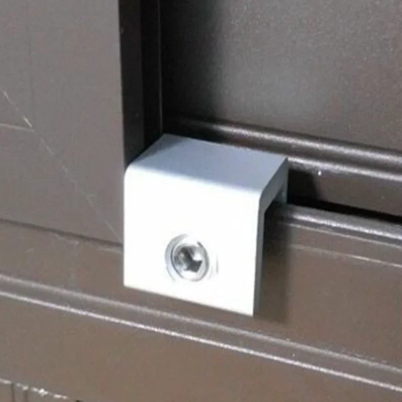 1PC Child Protection Baby Safety Adjustable Sliding Window Locks Stop Aluminum Alloy Security Lock With Keys Safety Window Lock image 5