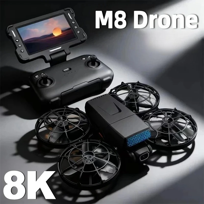 Original M8 Drone 8K GPS Professional WIFI 5G Dron Obstacle Avoidance Brushless Optical Flow Hover Folding RC Quadcopter kid toy