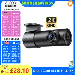70mai Dash Cam M310 Plus 2K 1440P 143°FOV F1.55 Smart Voice Control 24H Parking Guard Night Vision 70mai M310 Plus 2K Car DVR