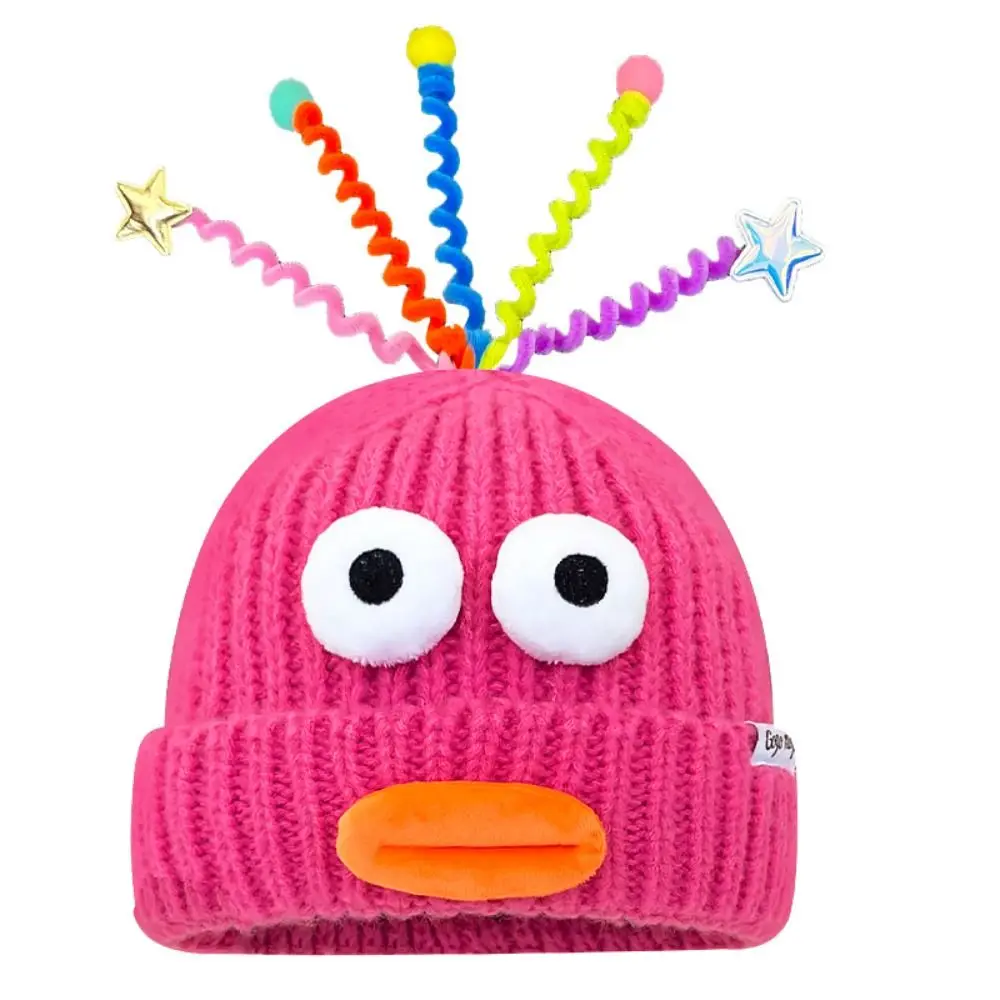 

High Quality Fun Knitting Hat Cute Clown Windproof Beanie Hat Autumn Winter Cold Proof Warm Cap