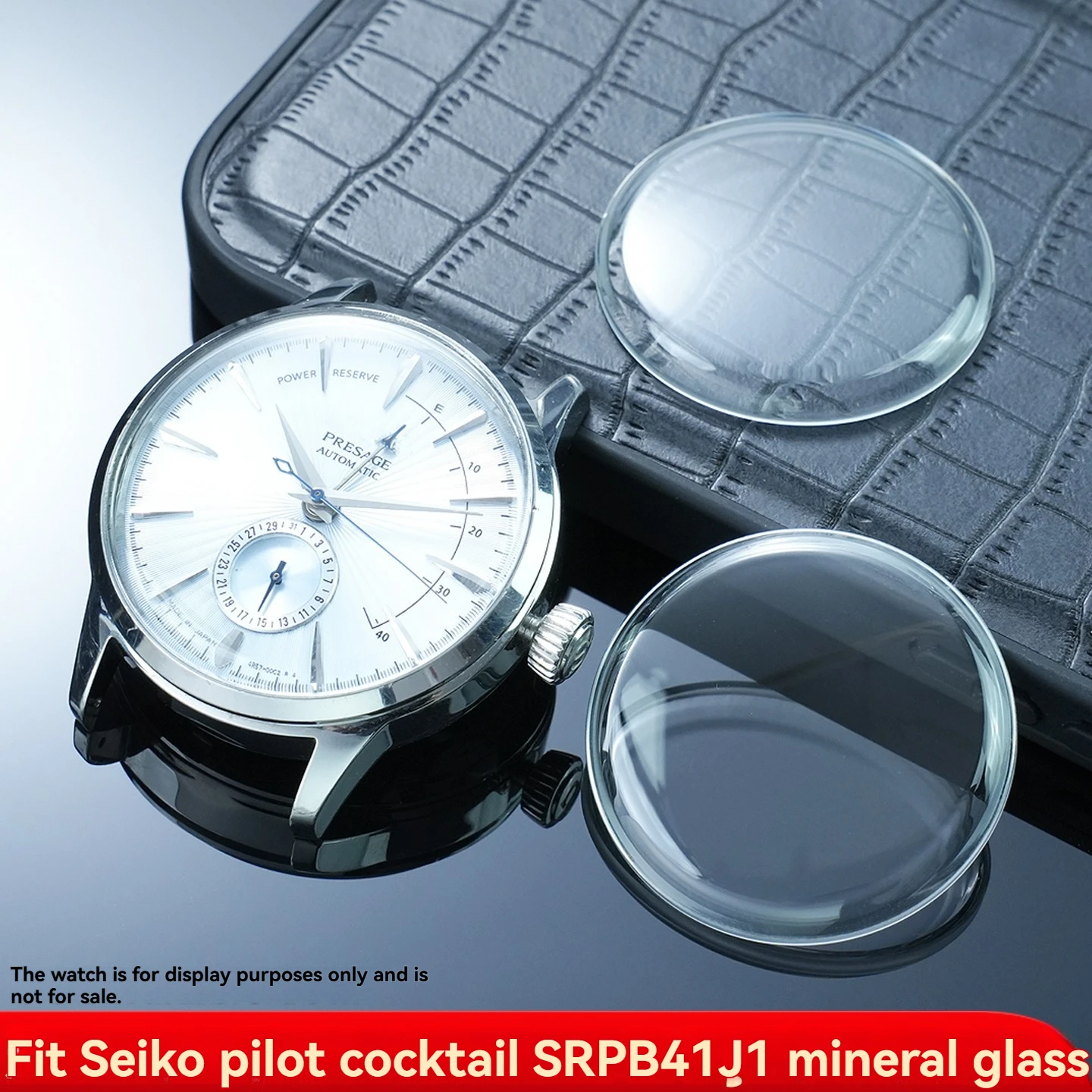 For Seiko Navigator Cocktail Series Replacement Mineral Glass Crystal for SRPB41J1 and SRPJ13J1 Series, 36mm Dial