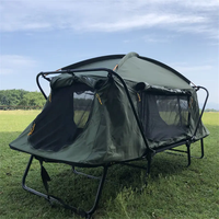 Camping Waterproof Customizable Oxford Camping Bed Get Off the Ground Tent 2 Person Tent Cot With Bed