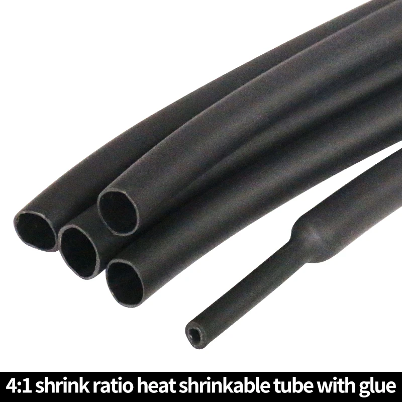 LDDQ 2M/5M/10M 4:1 Heat Shrink Tube with Glue Adhesive Lined Dual Wall Tubing Sleeve Wrap Wire Cable kit 4/6/8/12mm