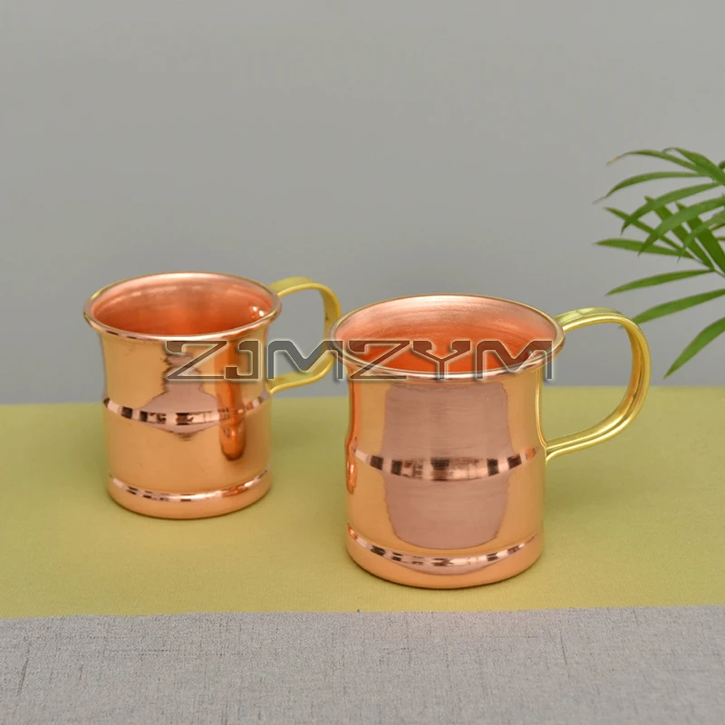 

Pure Copper Cup Mug Milk Beer Cups Coffee Cup Handcrafted Drinkware Tableware