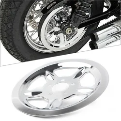Motorcycle Aluminum Rear Pulley Cover #1201-0520 For Harley Sportster XL883 XL1200 Replacement Chrome/Black