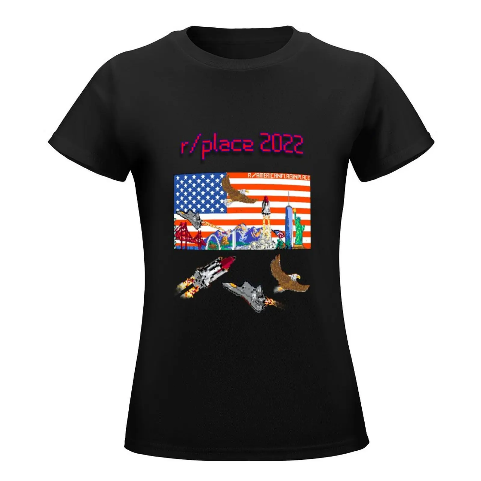 r/AmericanFlagInPlace 2022 Final Result Merch T-Shirt cute clothes shirts graphic tees vintage clothes summer clothes for Women