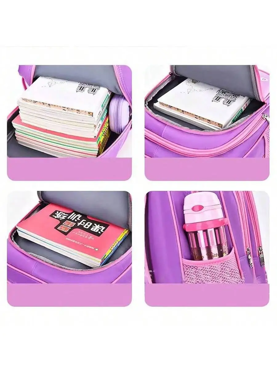 حقيبة مدرسية جديدة من ديزني 2025 فروزن إلسا برينسيس بسعة كبيرة للتخزين #2